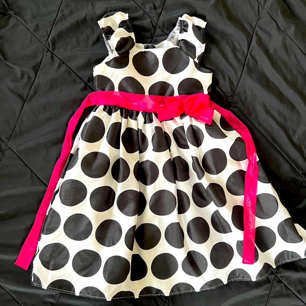 Girls size 6 Polkadot Party Dress